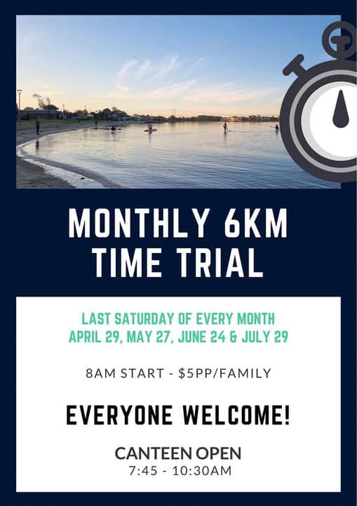 Come to West Lakes Paddle Sports to join the 6 KM time trials
